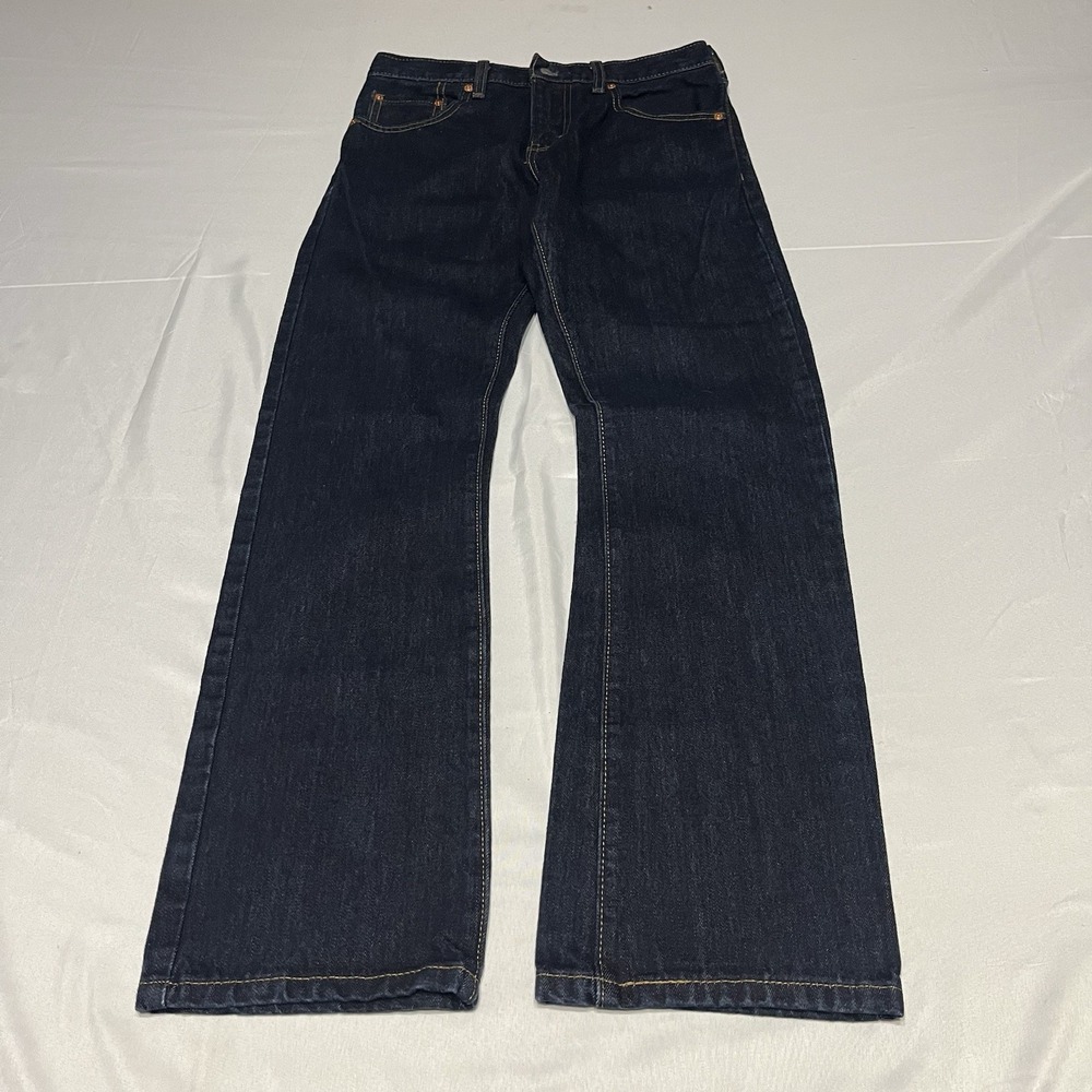 Levis 517 Bootcut Jeans Mens 29x30 Fits (28x30) Dark Wash Indigo Cotton Denim